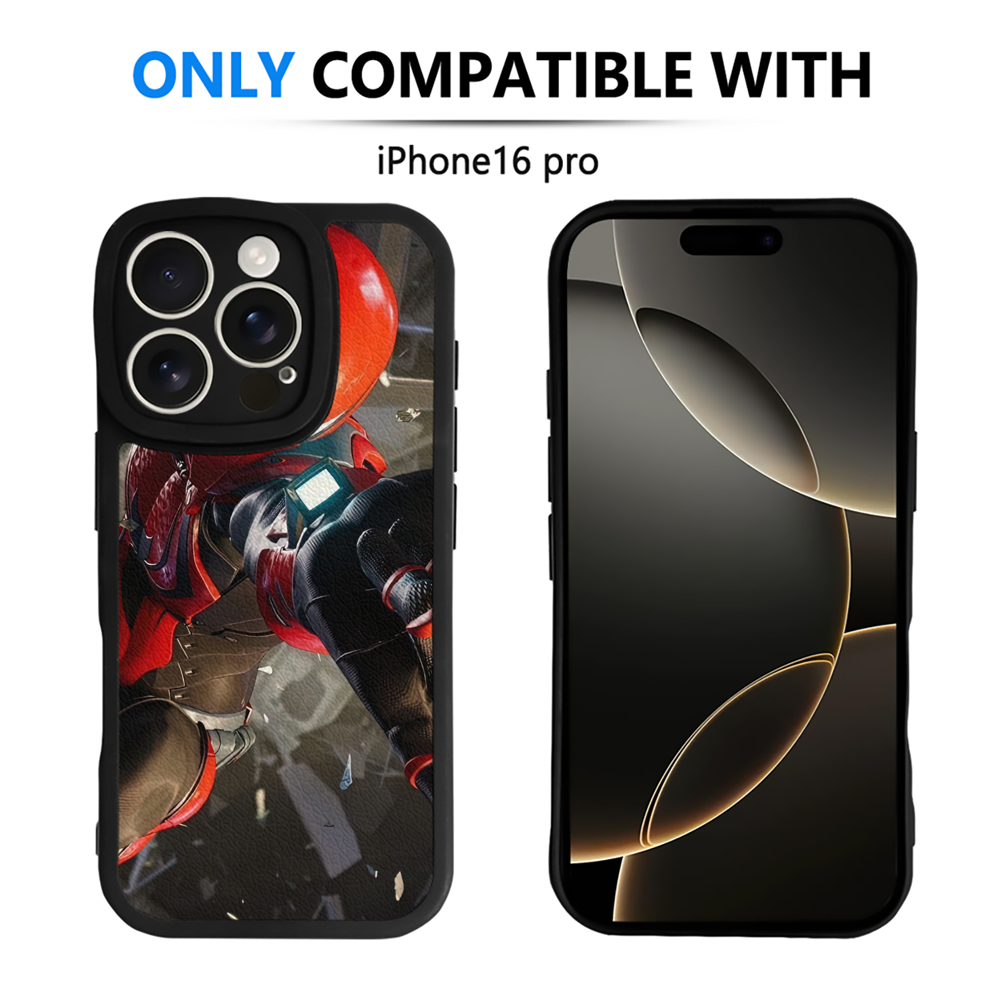 Spider Man スパイダーマン 【iPhone 16シリーズ対応】シリコンスマホケース（レザー調） 材質：シリコン